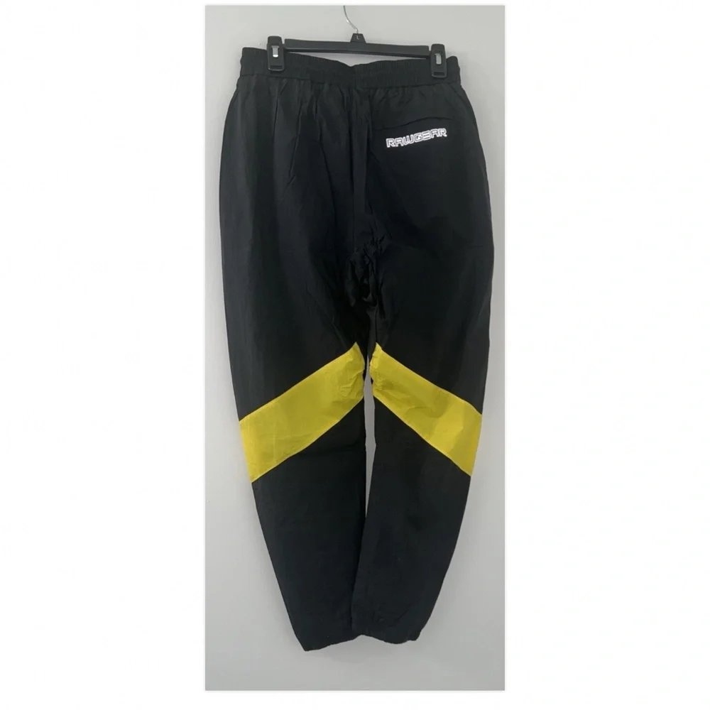 Raw Gear Joggers Workout Nylon Lined  Pants Black  Small Zippered  Pocket NEW - Picture 7 of 7